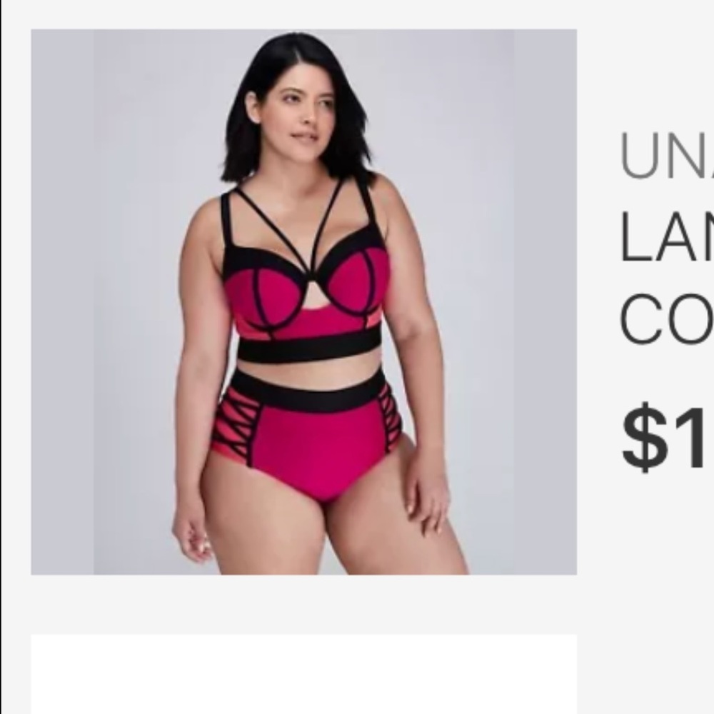 High waisted plus swimsuit